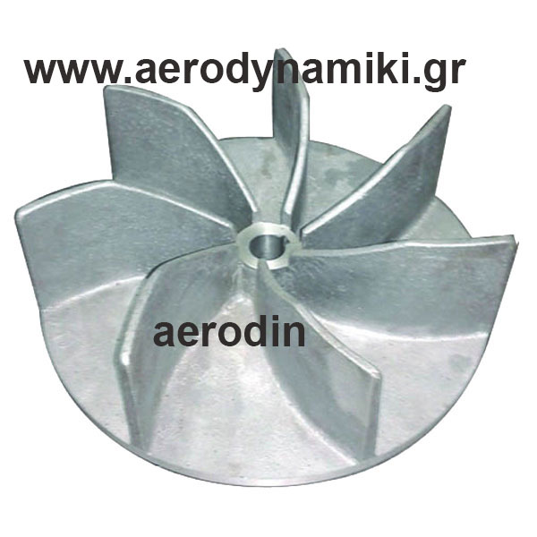 Aluminum radial impeller.